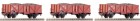 66127  Roco 3 Piece Set: Gondola cars